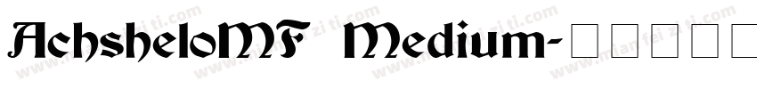 AchsheloMF Medium字体转换